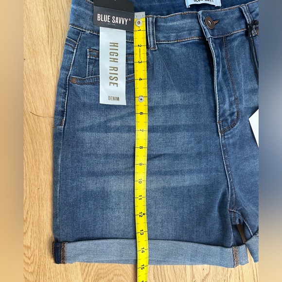 🆕 Blue Savvy High Rise Shorts Size 17/33 - Picture 5 of 6